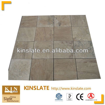 Natural Chinese Yellow/Coffee Travertine Tile