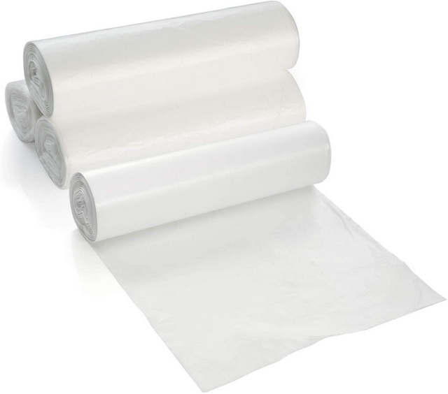 Bolsa de basura de plastico blanco, 4 galones