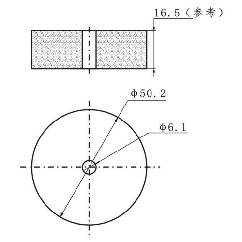 Bariumtitanaat piëzo-ring voor fishfinder 180KHz