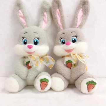 Animaux en peluche en peluche mignon broderie yeux de lapin