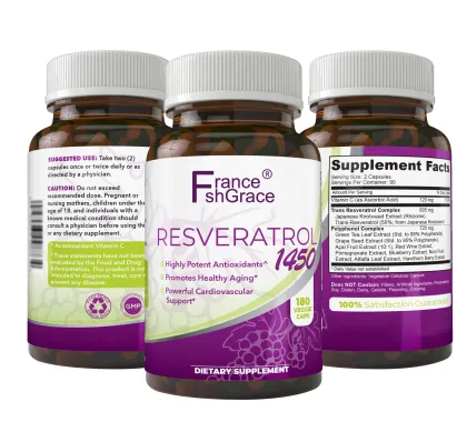 Trans Resveratrol Supplemen Promotes Anti-Aging capsules