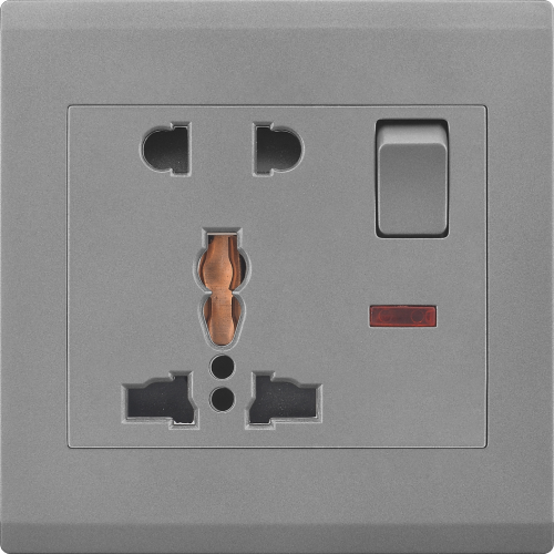 uk electrical wall switch socket 5pin