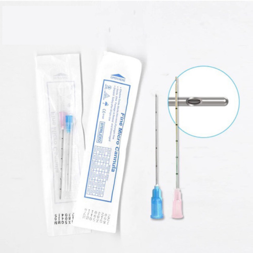 Hyaluronic Acid Injection Micro Cannula ce dermalfiller blunt tip port trocar micro cannula Manufactory