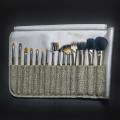 15 PCs Natural Bambusgriff Make -up -Pinsel -Set