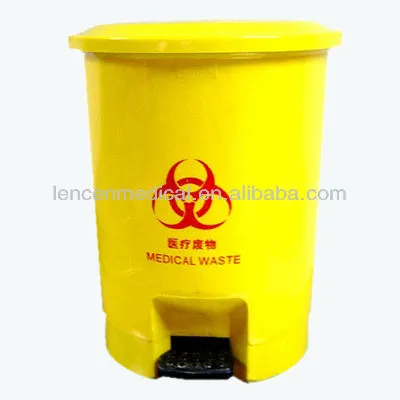 Medical plastic Waste Bin with pedal