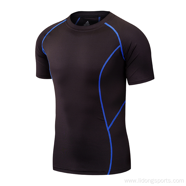 Short Sleeve Muscle mens Running fitness clothing