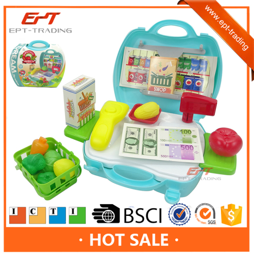 Pretend play kids shopping supermarket toys fruit toys set