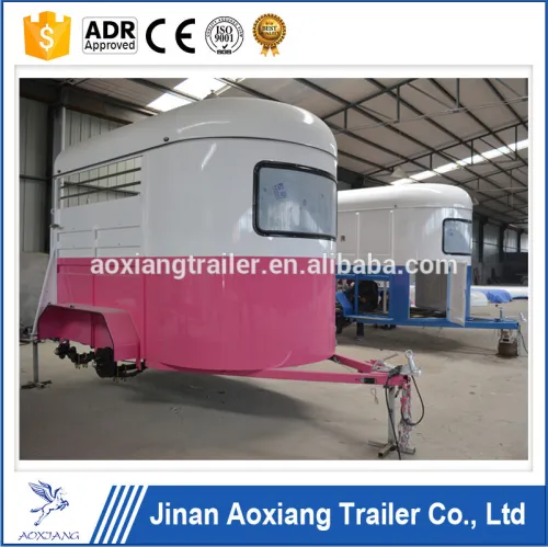 Economic Double Horse Straight Load Horse Float With Horse Rug Rack ...