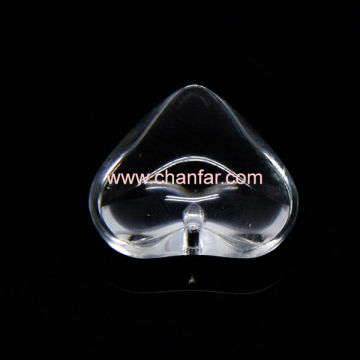clear crystal heart shape pendant
