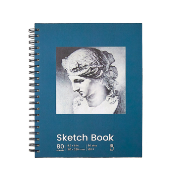 Paper hardcover twin ring sketchbook notebook