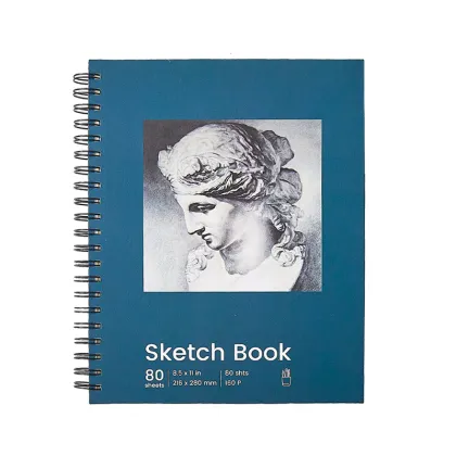 Paper hardcover twin ring sketchbook notebook