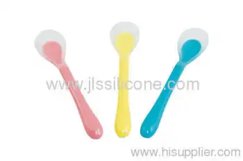 Hot Selling Eco-friendly Silicone Baby Spoon 