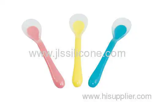 Hot Selling Eco-friendly Silicone Baby Spoon 