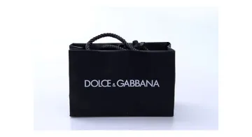 Luxury Black Custom Embossing Logo with Cotton Rope
