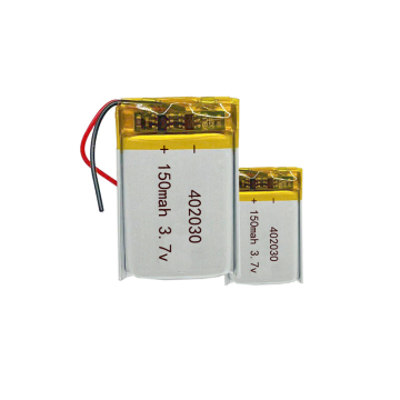 Baterai LIPO 3.7V: 402030, 150mAh, baterai polimer ion lithium bersertifikat bis BIS