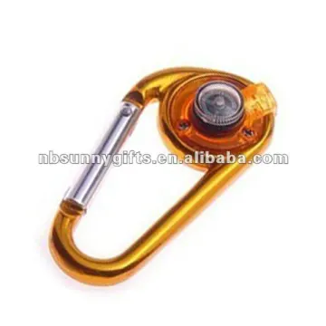 Aluminum Carabiner with light