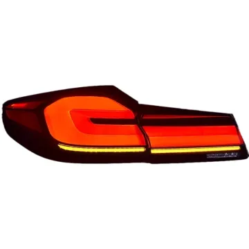 BMW 5 Series G38/G30 Taillights 2018-2021 LCI Smoked Black LED Assembly