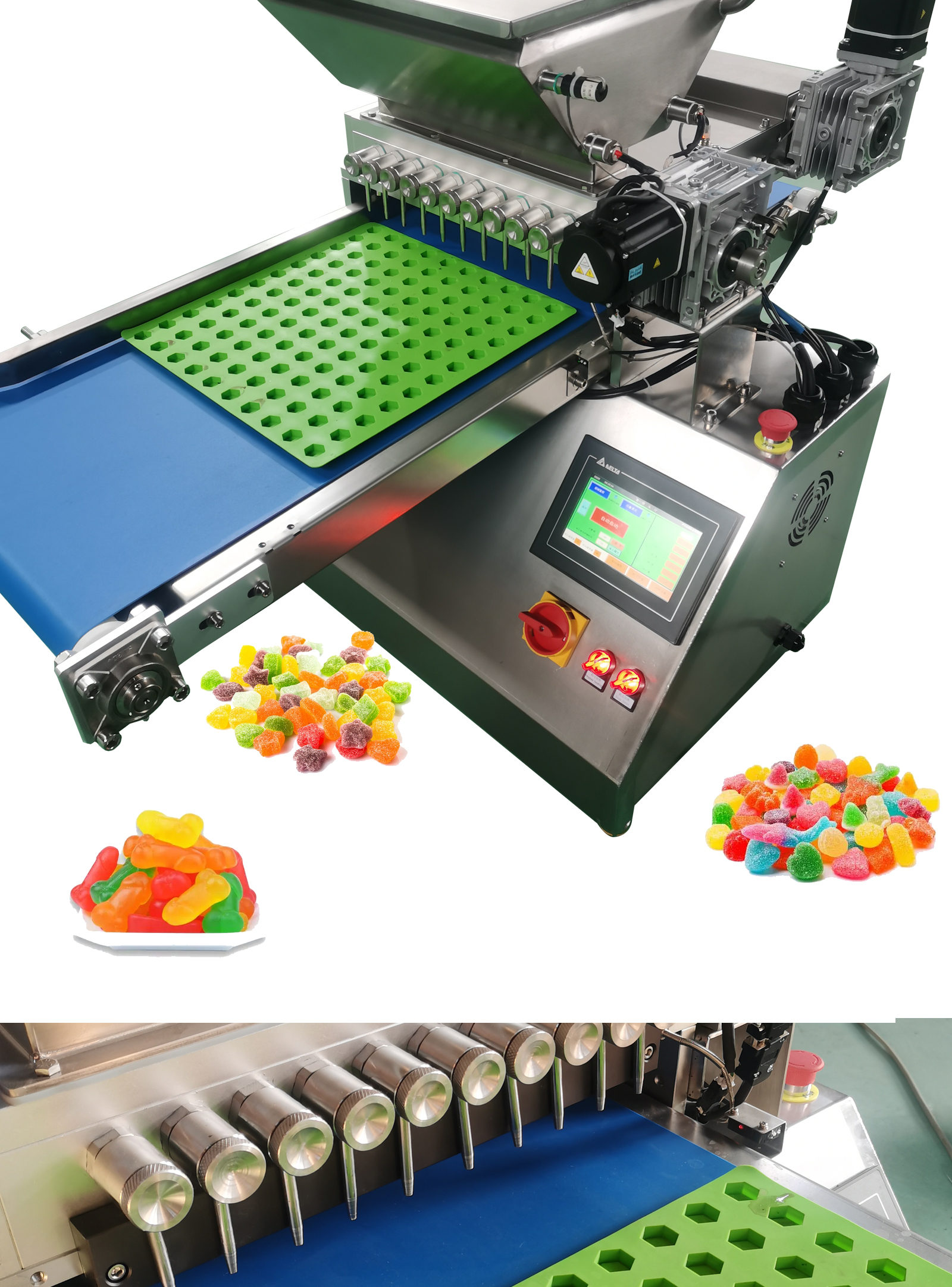 Gummy Bear And Chocolate Bar Candy Making Machine, High Quality Gummy ...