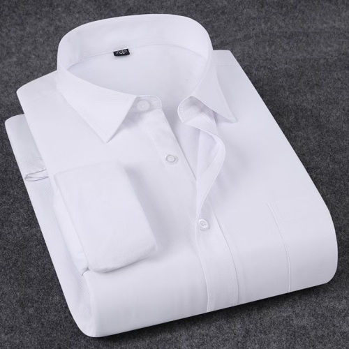 Mens solid office shirt with warm plush