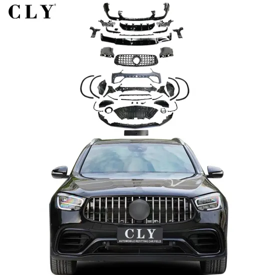 CLY 2020+ Bodykit for Benz GLC SUV - GLC63S AMG Front Bumper with Grille and Rear Diffuser