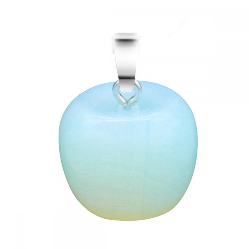 Collier pendentif aux pommes en 3D Opalite pour les filles