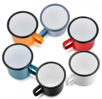 Multifunctional enamel coffee cup for office