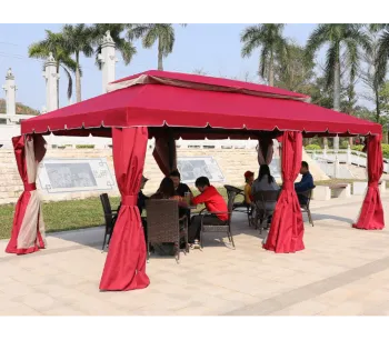 Modern Waterproof Metal Gazebo - Factory Design