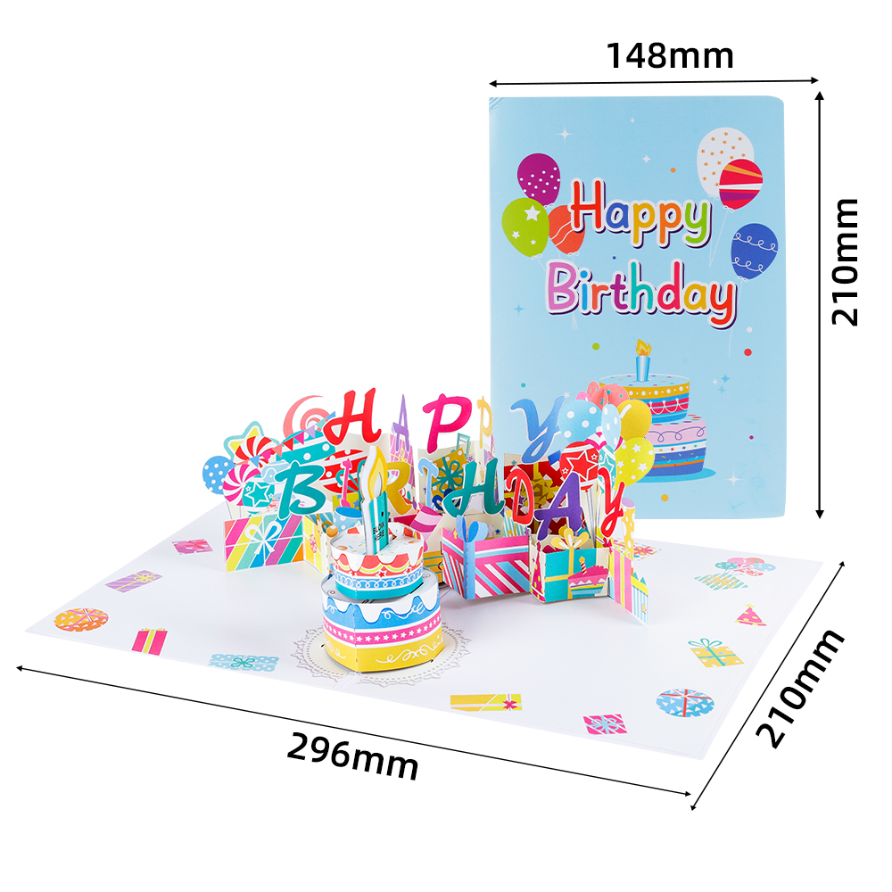 party lights birthday greeting card