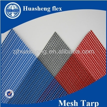 Hot sell colored PVC mesh tarps 260GSM in Haining