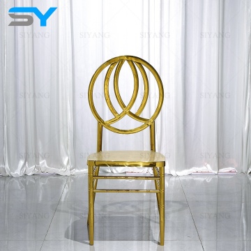 SIYANG Golden Stainless Steel Hotel Chairs for Wedding Events & Banquets - Phoenix Chair