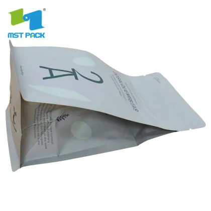 brown kraft paper resealable food bag packaging
