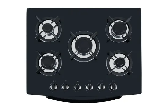 5 burners glass top for Angola