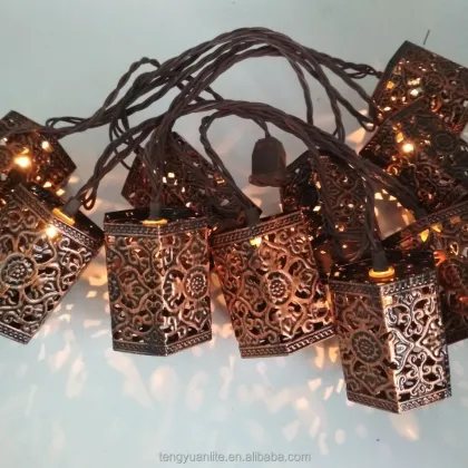 Noma Lights Lantern Pendant LED String Outdoor Light - 2019 Novelty Metal Lantern LED Decor