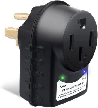 J615 RV Surge Protector 50 Amp - ETL Listed Power Adapter with Integrated Surge Protection