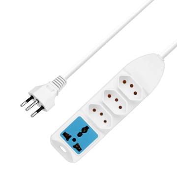 OEM High Quality Brazil Power Strip 3-Way Extension Socket with Universal Plug Wholesale