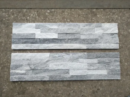 Five Strip Natural Gloudy Grey Stacked Stone 15*60CM
