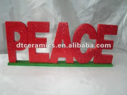 Ceramic words for decoration