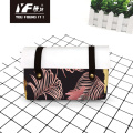 Hojas tropicales personalizadas Bag Bag Bag Bag Cosmetic Lápiz y bolsa de bolso multifuncional