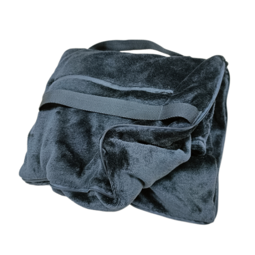 Portable Portable Embroidered Fleece Travel Blanket