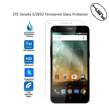 HUYSHE mobile phone use tempered glass screen protector for ZET Sonata 3 / Z832