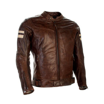505 New Arrival Men προσαρμοσμένο μέγεθος Horsehide Brown Cafe Racer Motorcycle Motorcycle Jacket