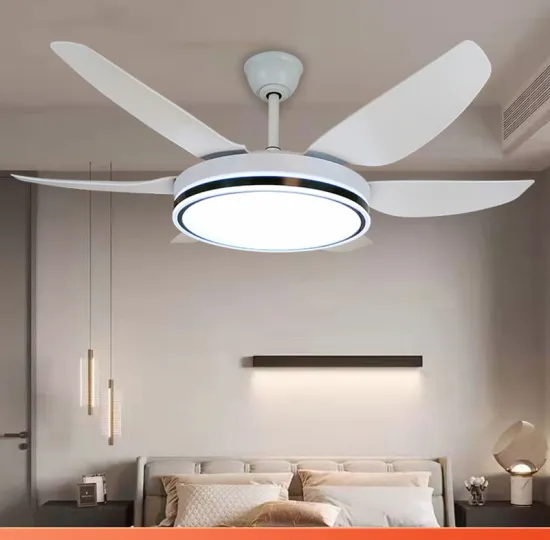 High-Power Industrial Ceiling Fan with Remote Control, Dimmable LED Light, and Quiet Operation for Large Spaces