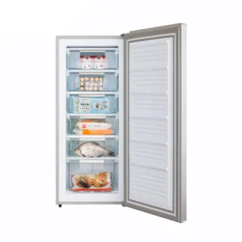 200L Household Drawer Ice Cream Defrost Single Door Vertical Freezer - Upright Freezer