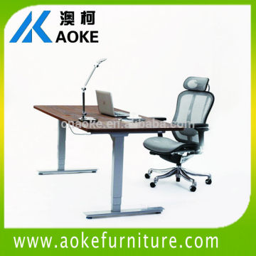 2015 AOKE height adjustable dual monitor computer desk