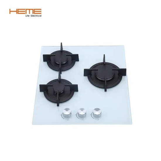 European Built-in Gas Cooktop with Tempered Glass, 3 Burners