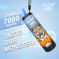 R＆Mモンスター7000パフ使い捨ての蒸気込みポッドデバイス