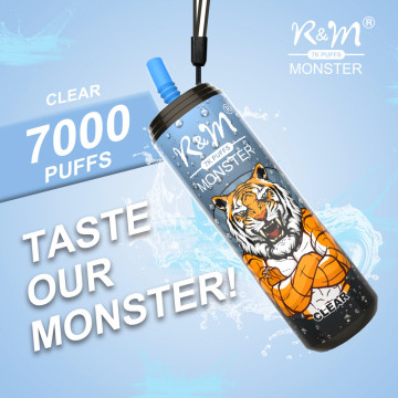 R&amp;M Monster 7000 Puffs Dispositivo de vagem de vape descartável