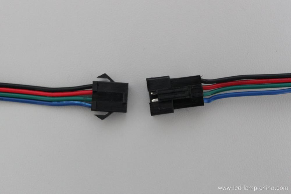 4 pole LED strip Male Female cable 10mm Strip connector