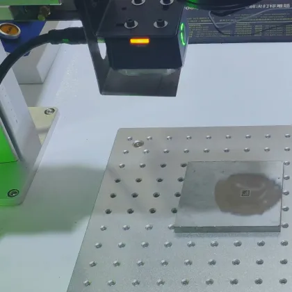 MOPA Fiber Laser Marking Machine with Keyence Scanner