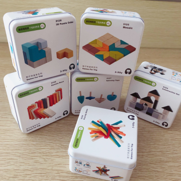 Travel Iron Box: A Children's Cognitive Interactive Wooden Game for Early Education and Intelligence Building Blocks